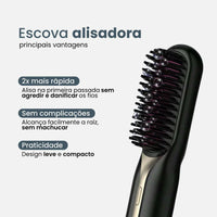 Escova Alisadora Portátil UltraLiss Pro