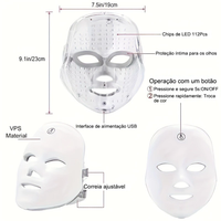 Lumina Pro™ – Terapia Facial LED 7 Cores para Acne, Manchas, Anti-idade e Skincare