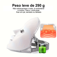 Lumina Pro™ – Terapia Facial LED 7 Cores para Acne, Manchas, Anti-idade e Skincare