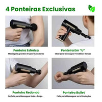 Pistola Massageadora Profissional Portátil Para Alívio Muscular - BodyLix