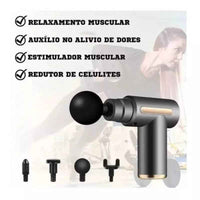 Pistola Massageadora Profissional Portátil Para Alívio Muscular - BodyLix