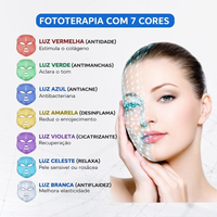 Lumina Pro™ – Terapia Facial LED 7 Cores para Acne, Manchas, Anti-idade e Skincare