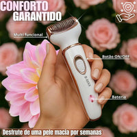 Depilador SkinSilk Pro™ 4 em 1 - A Revolução da Depilação Sem Dor