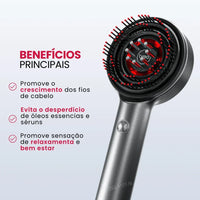 Pente BreoBrush: Terapia de Luz, Massageador e Difusor